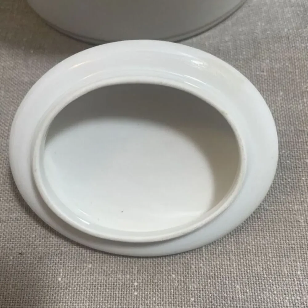 Konig & Co. - Paul Muller Selb‎ - Large Sugar Navy Gold Rimmed Bowl w/Lid